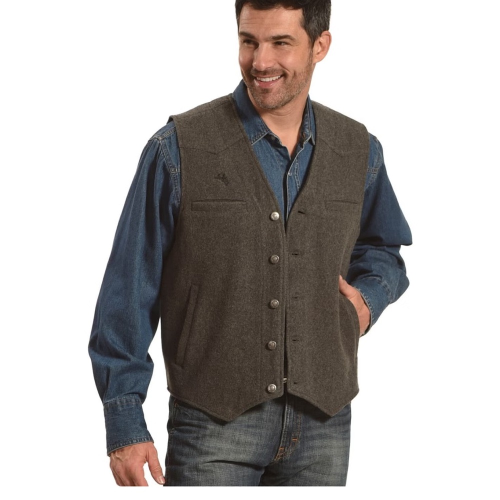 Wyoming Traders Men's Wyoming Wool Vest XL